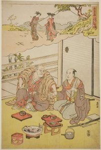 Cenas dos Actos Sete e Oito de Chushingura de Katsukawa Shunkо̄