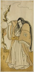 O ator Ichikawa Danzo IV como Shutokuin na peça Tokimekuya O-Edo no Hatsuyuki, representada no Teatro Morita no décimo primeiro mês de 1780 de Katsukawa Shunkо̄