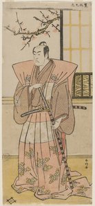 Ichikawa Monnosuke II como um Senhor em traje formal de Katsukawa Shunko