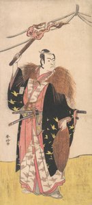 Ichikawa Monosuke II como Soga no Juro Sukenari , ca. 1785. de Katsukawa Shunko