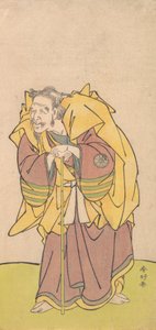 Nakamura Tomijuro como um homem velho com barba, ca. 1780.
