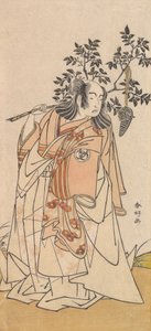 O Ator Bando Mitsugoro I como homem em Daimyo Attire, ca. 1778. de Katsukawa Shunko