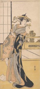O Ator Segawa Kikunojo 3º em um Papel Feminino, ca. 1780.