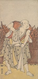 O Segundo Nakamura Sukegoro como um Velho, ca. 1788. de Katsukawa Shunko