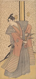 O Terceiro Segawa Kikunojo no Papel de Oboshi Rikiya, 1787. de Katsukawa Shunko