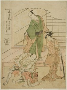 Ato 1: Te Ichiriki Tea House In Te Pay Chushingura Juichidan Tsuzuki de Katsukawa Shunsho
