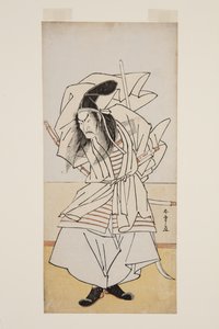 Akter Ichikao Dangar? VS Tomomori (impressão em xilogravura preta) de Katsukawa Shunsho
