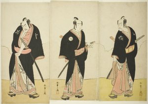 Os actores Ichikawa Danjôrô V como Gokuin Sen