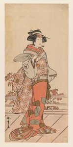 Iwai Hanshiro IV, c.1785 (impressão em xilogravura colorida) de Katsukawa Shunsho