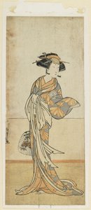 Segawa Kikunoju num Papel Feminino, finais do século XVIII de Katsukawa Shunsho