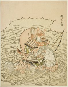 Taira no Atsumori Rijin e Mar Tei de Katsukawa Shunsho
