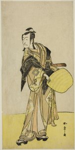O ator Ichikawa Danjuro V como Kakogawa Honzo, da peça "Kanadehon Chushin Nagori no Kura", apresentada no Teatro Nakamura no nono mês de 1780 de Katsukawa Shunsho