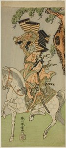 Ichikawa Dan Juro V Como membro do Soga Chronicles, 1771 de Katsukawa Shunsho