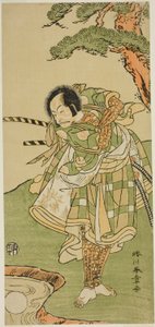 O ator Ichikawa Danjuro V em um papel não identificado de Katsukawa Shunsho