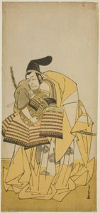 Ichikawa Grape Dye Good As Kudo Saemon Suketsune TE PAY CAMRY Palavras relacionadas aos ancestrais, executadas no te Ichimura te e membro Te primeiro portão 1776 de Katsukawa Shunsho