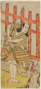 O ator Ichikawa Yaozo_ em personagem, final do século XVIII de Katsukawa Shunsho