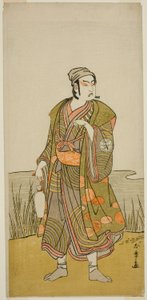 Ichimura Uzaemon Doctor X As Tee Potter Hammer Member Tee Pay Higashiyama Por excesso de folhas de outono, realizado no Tee Ichimura Tee th, 1778 de Katsukawa Shunsho