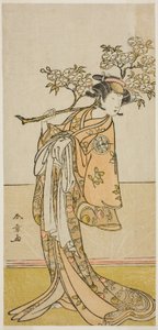 O ator Ichimura Uzaemon IX em um papel não identificado de Katsukawa Shunsho