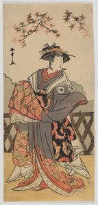 O Actor Iwai Hanshiro IV, período Edo, final da década de 1780 (impressão a cores de bloco de madeira) de Katsukawa Shunsho