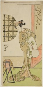 O ator Nakamura Noshio I em um papel não identificado de Katsukawa Shunsho