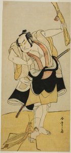 O ator Otani Hiroji III em um papel não identificado de Katsukawa Shunsho
