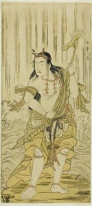 Venha mudar a suavidade do brocado, se apresente no tee Nakamura tee member th, 1780 de Katsukawa Shunsho
