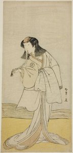 A peça Ume-goyomi Akebono Soga, apresentada no Teatro Ichimura no Segundo Mês, de Katsukawa Shunsho