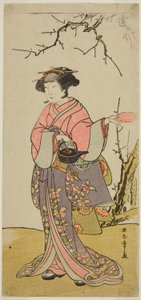 O ator Yamashita Kinsaku II em um papel não identificado de Katsukawa Shunsho