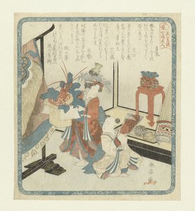 Kamuro e Shinzô no Dia de Ano Novo
Os sete deuses da sorte para a sociedade de poesia Hangasaren (título da série)
Hanagasaren shichifukujin (título da série sobre o objecto)