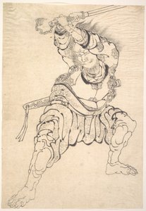 Um Guerreiro de Katsushika Hokusai