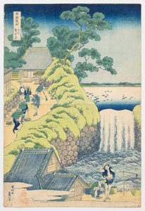 Cascata de Aoigaoka, na Capital Oriental, da série «Uma viagem às cascatas de várias províncias» de Katsushika Hokusai