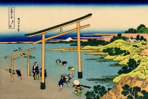 Baía de Noboto, c.1830 (impressão em bloco de madeira) de Katsushika Hokusai
