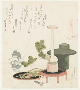 Concha da flor
Hanagai (título sobre o objecto)
Uma comparação de poemas e conchas de Genroku (título da série)
Genroku kasen kaiawase (título da série sobre o objecto) de Katsushika Hokusai