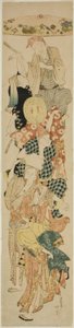 Bon Festival Dança de Katsushika Hokusai