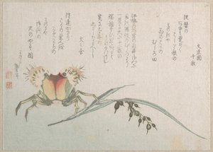 Fábrica de caranguejo e arroz de Katsushika Hokusai