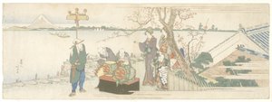 Daikagura Performers, 1801-1805 de Katsushika Hokusai