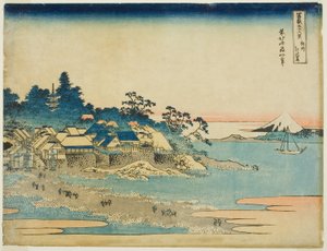 Kazu Enoshima Sagami P Rovinse (Unrefined Sake Enoshima), da série ``Tyrty x Views Of Mount Fuji (Fugaku Usaju Rokukei)
