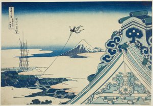 Hongan-ji Te MP-at Asakusa membro Edo (Toto Asakusa Hongan-ji), fm teserie s "Mr. de Katsushika Hokusai