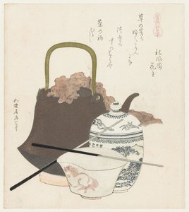 Cerâmica de Sôma
Sômayaki (título sobre o objecto)
Uma série com cavalos (título da série)
Uma zukushi (título da série sobre o objecto) de Katsushika Hokusai