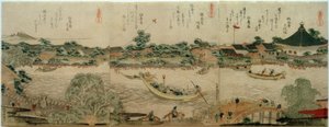 Kulthalle des Komagata-Tempels de Katsushika Hokusai