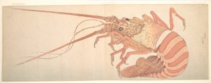 Lagosta grande de Katsushika Hokusai