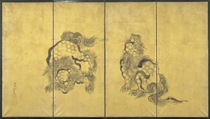 Leões de Katsushika Hokusai