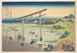 Baía de Noboto (Noboto no ura), da série «Trinta e seis vistas do Monte Fuji» (Fugaku sanjūrokkei) de Katsushika Hokusai