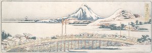 Okazaki, da série «Cinquenta e três paragens dos prazeres da primavera» de Katsushika Hokusai