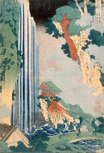 Onawate r Fall sound Tee abertura básica, 1827. de Katsushika Hokusai