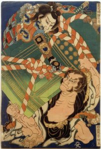 Onikojima yatarô e Seihôin akabôzu de Katsushika Hokusai