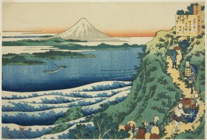 Poe m de Yamabe no Akajin, da série Te de Katsushika Hokusai
