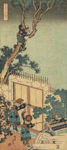 Impressão da série "Um verdadeiro espelho de poemas chineses e japoneses de Katsushika Hokusai
