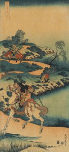 Impressão da série "Um verdadeiro espelho de poemas chineses e japoneses de Katsushika Hokusai