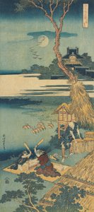 Impressão da série "Um verdadeiro espelho de poemas chineses e japoneses de Katsushika Hokusai